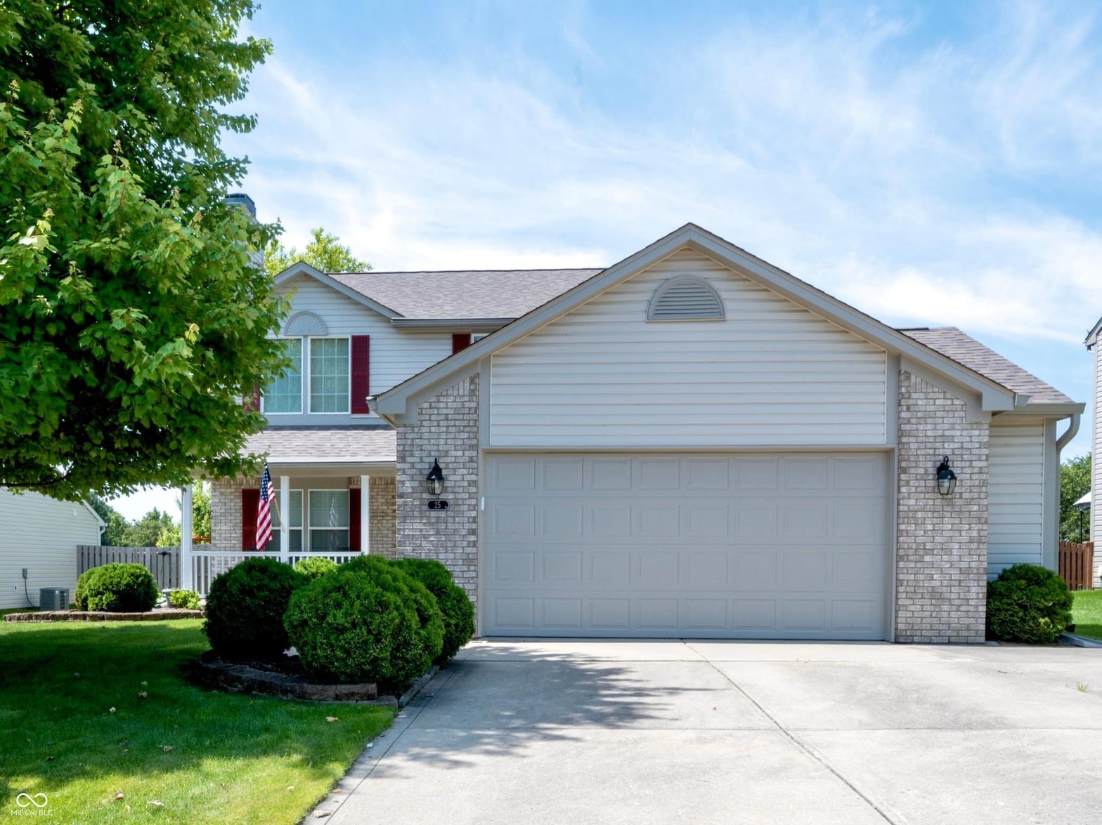 Front exterior at 25 English Green, Westfield, IN