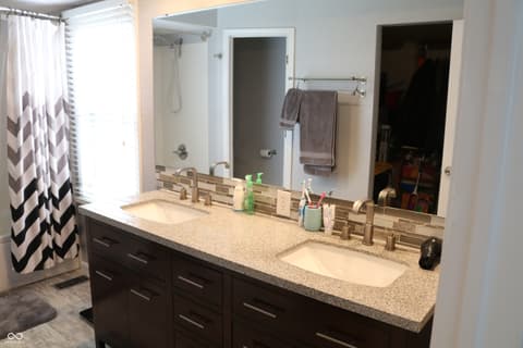 Primary bathroom at 616 Midnight Court, Indianapolis, IN