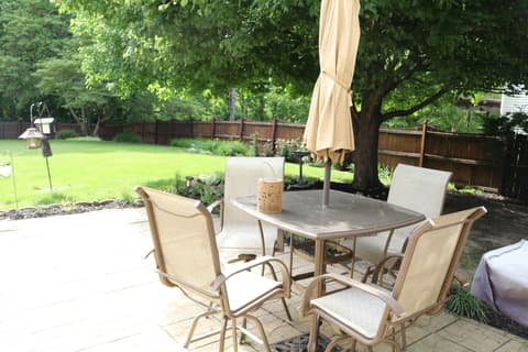 Outdoor living area at 616 Midnight Court, Indianapolis, IN