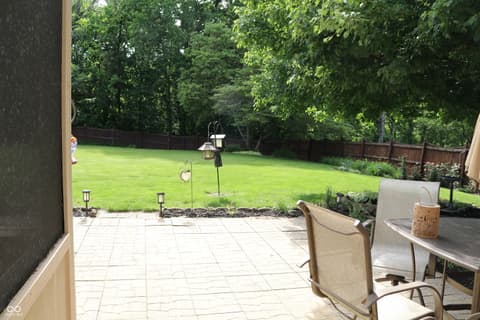 Outdoor living area at 616 Midnight Court, Indianapolis, IN