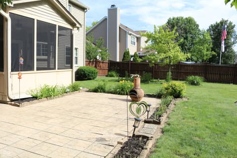 Outdoor living area at 616 Midnight Court, Indianapolis, IN