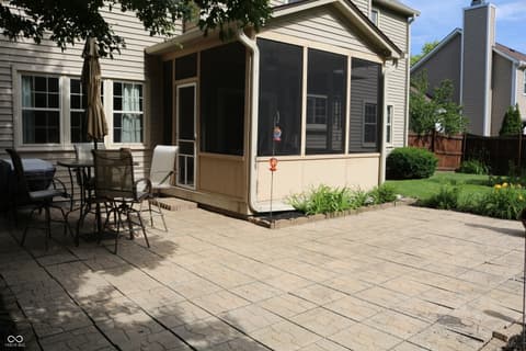Outdoor living area at 616 Midnight Court, Indianapolis, IN