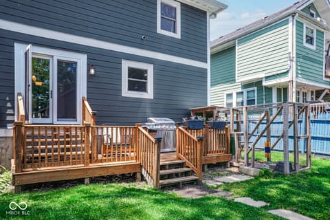 Outdoor living area at 3245 Ruckle Street, Indianapolis, IN