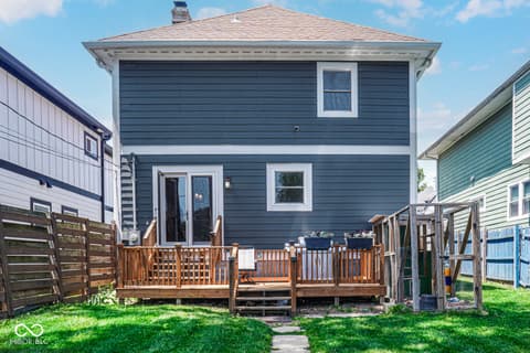 Backyard at 3245 Ruckle Street, Indianapolis, IN