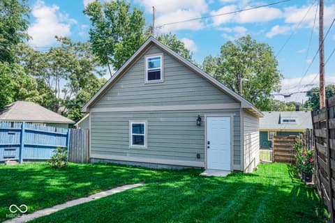 Backyard at 3245 Ruckle Street, Indianapolis, IN