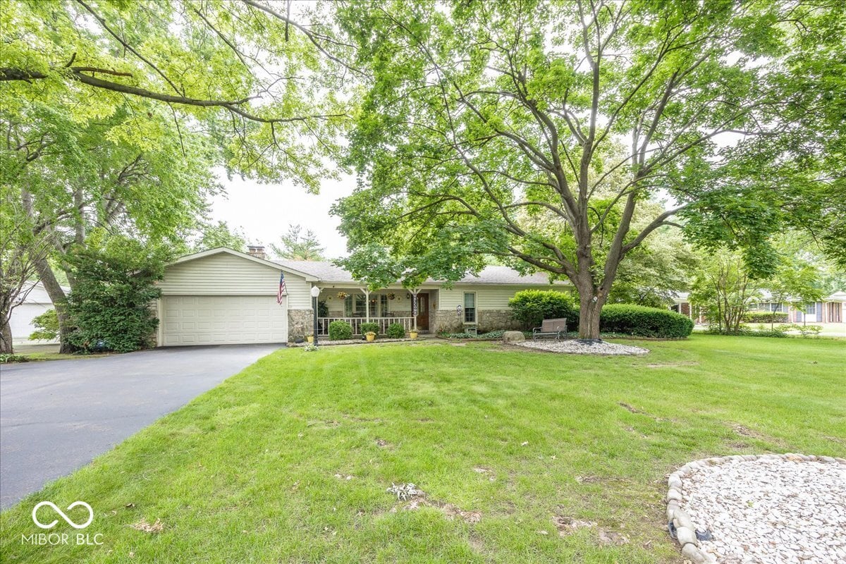 Front exterior at 11520 Timberlane Drive, Fishers, IN