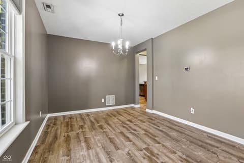 Dining room at 12447 Wolverton Way, Fishers, IN