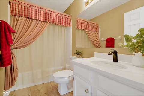 Bathroom at 7755 Carly Court, Fishers, IN