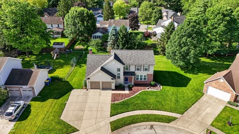 Aerial view at 7755 Carly Court, Fishers, IN