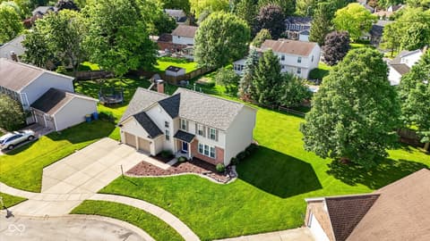 Aerial view at 7755 Carly Court, Fishers, IN