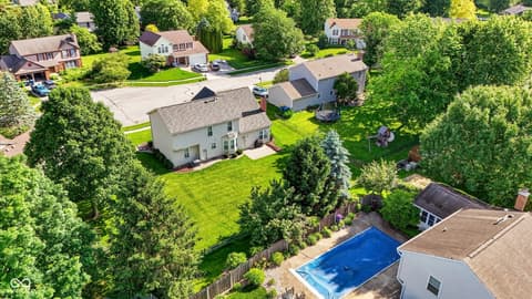 Aerial view at 7755 Carly Court, Fishers, IN