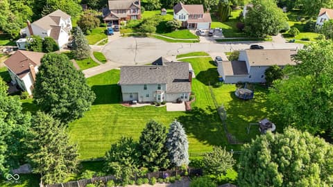 Aerial view at 7755 Carly Court, Fishers, IN