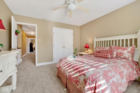 Bedroom at 7755 Carly Court, Fishers, IN