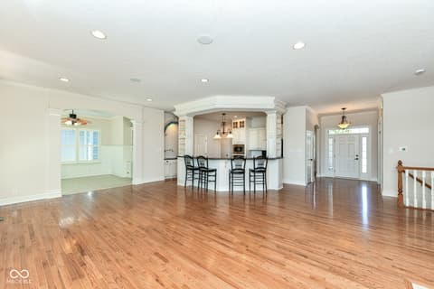 Living room at 10655 Sunset Point Lane, Fishers, IN