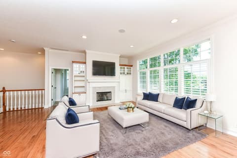 Living room at 10655 Sunset Point Lane, Fishers, IN