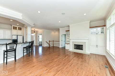 Living room at 10655 Sunset Point Lane, Fishers, IN
