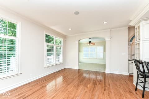 Living room at 10655 Sunset Point Lane, Fishers, IN