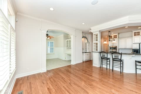 Living room at 10655 Sunset Point Lane, Fishers, IN
