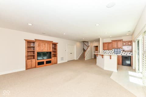 Family room at 10655 Sunset Point Lane, Fishers, IN