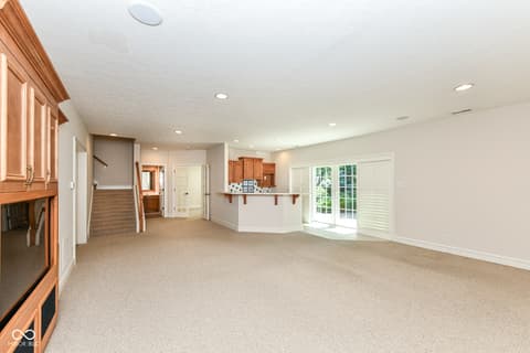 Family room at 10655 Sunset Point Lane, Fishers, IN