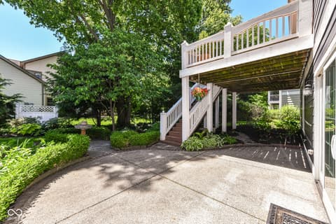 Outdoor living area at 10655 Sunset Point Lane, Fishers, IN