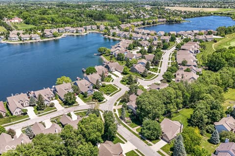Aerial view at 10655 Sunset Point Lane, Fishers, IN