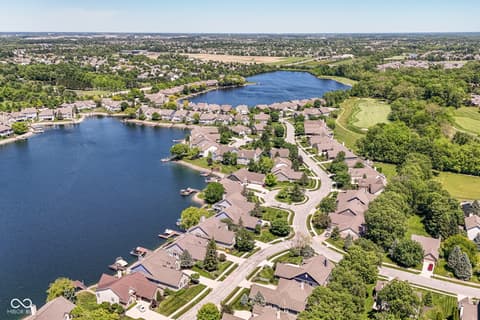Aerial view at 10655 Sunset Point Lane, Fishers, IN