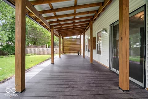 Outdoor living area at 10375 Delphi Court, Fishers, IN