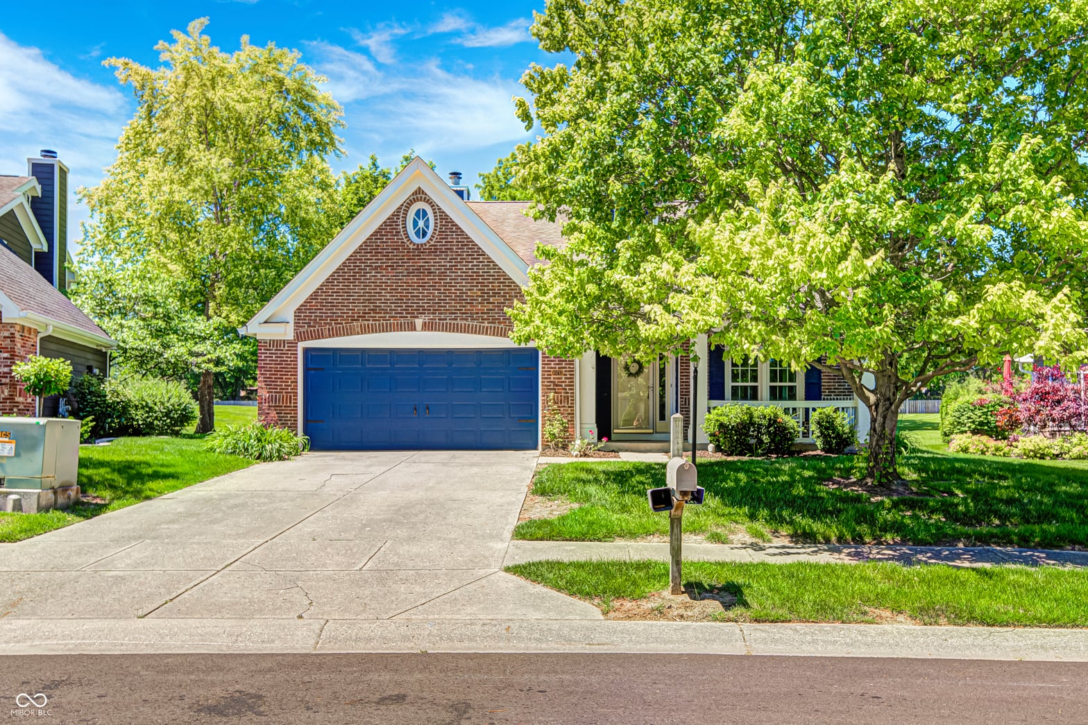 Front exterior at 10713 Pimlico Circle, Carmel, IN