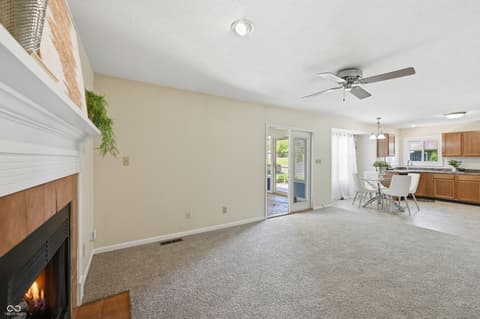 Family room at 10713 Pimlico Circle, Carmel, IN