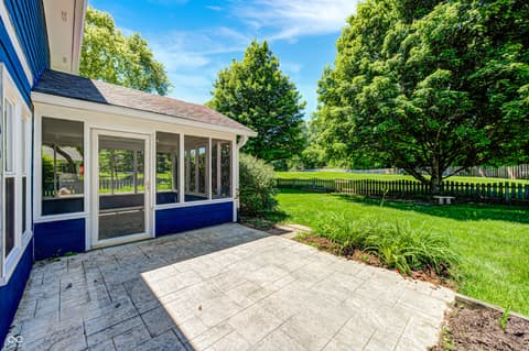 Outdoor living area at 10713 Pimlico Circle, Carmel, IN
