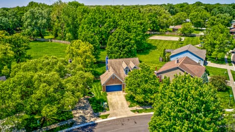 Aerial view at 10713 Pimlico Circle, Carmel, IN