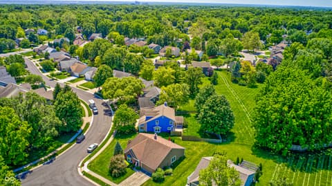 Aerial view at 10713 Pimlico Circle, Carmel, IN