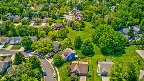 Aerial view at 10713 Pimlico Circle, Carmel, IN
