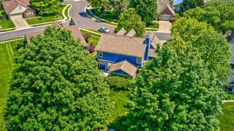 Aerial view at 10713 Pimlico Circle, Carmel, IN