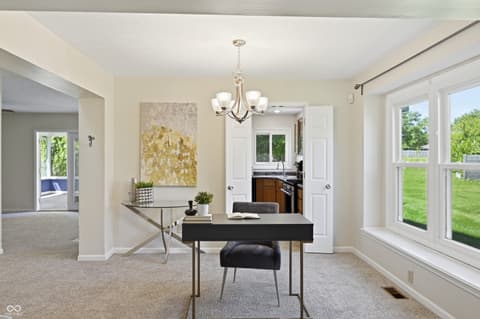 Dining room at 10713 Pimlico Circle, Carmel, IN