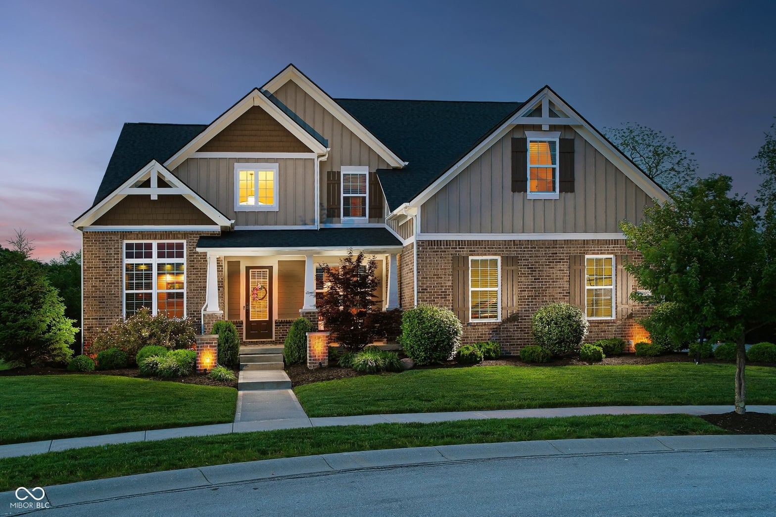 Front exterior at 6507 Regents Park Court, Zionsville, IN