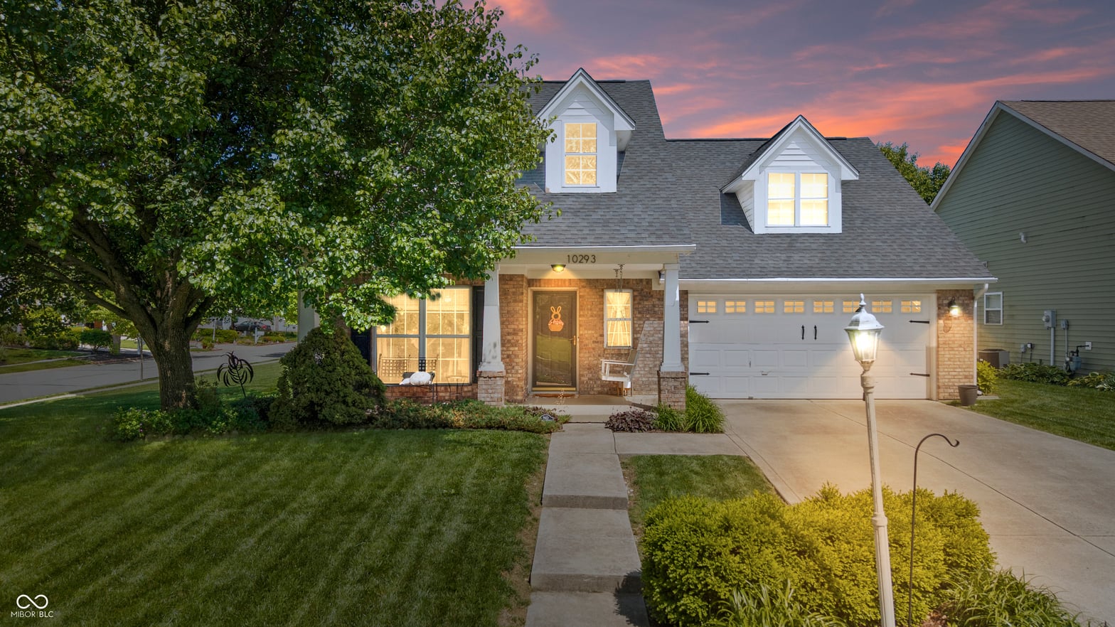 Front exterior at 10293 Cheswick Lane, Fishers, IN