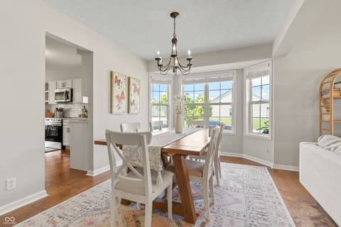 Dining room at 10293 Cheswick Lane, Fishers, IN