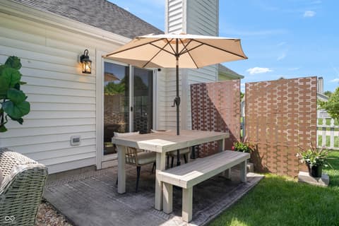Outdoor living area at 10293 Cheswick Lane, Fishers, IN
