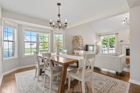 Dining room at 10293 Cheswick Lane, Fishers, IN