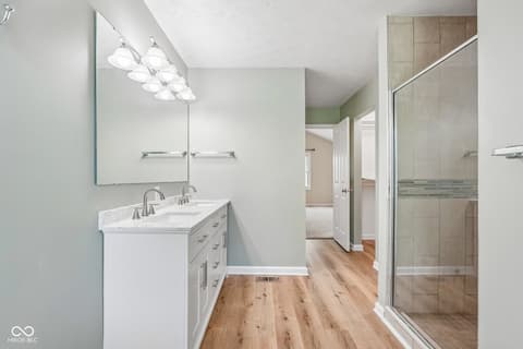 Bathroom at 3800 Richmond Court, Carmel, IN