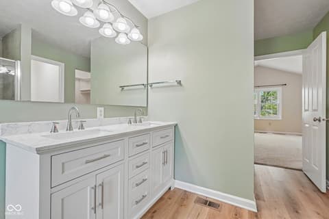 Bathroom at 3800 Richmond Court, Carmel, IN