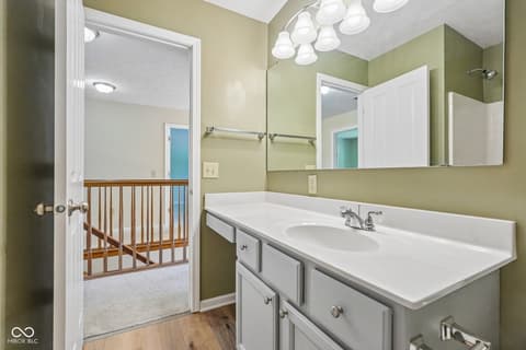 Bathroom at 3800 Richmond Court, Carmel, IN