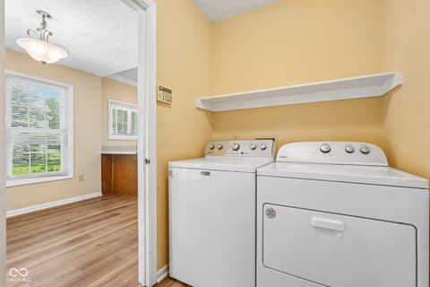 Laundry room at 3800 Richmond Court, Carmel, IN