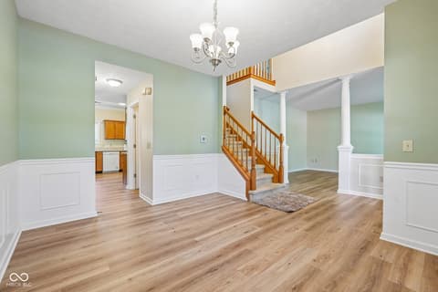 Dining room at 3800 Richmond Court, Carmel, IN