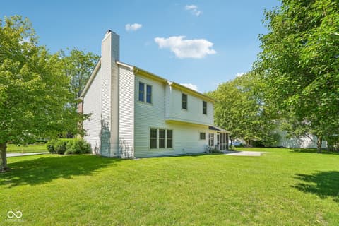 Backyard at 3800 Richmond Court, Carmel, IN