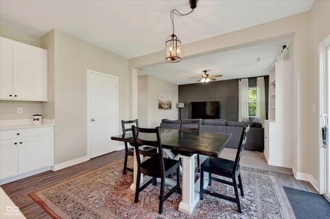 Dining room at 9863 Gaylen Court, Fishers, IN