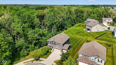 Aerial view at 9863 Gaylen Court, Fishers, IN