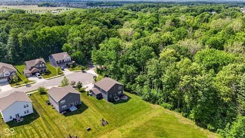 Aerial view at 9863 Gaylen Court, Fishers, IN